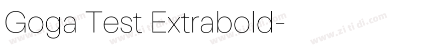 Goga Test Extrabold字体转换